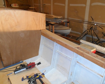Curved part of side decks laminated.